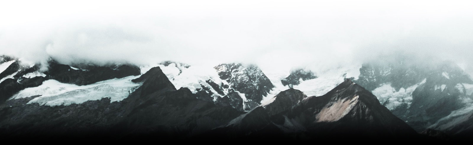 Cloud Covered Mountain Range
